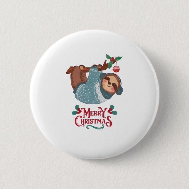 Badge Rond 5 Cm Fantaisie de Noël ! (Devant)