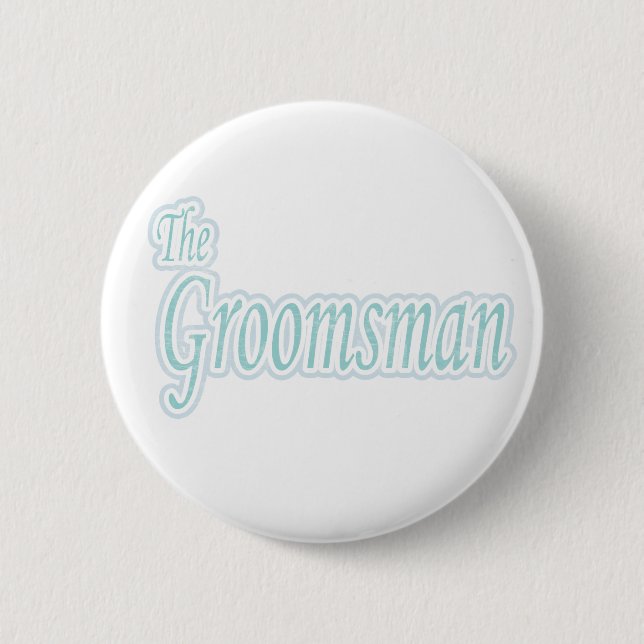 Badge Rond 5 Cm Fantaisie Groomsman (Devant)