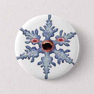Badge Rond 5 Cm Fantaisie hivernale Zombie