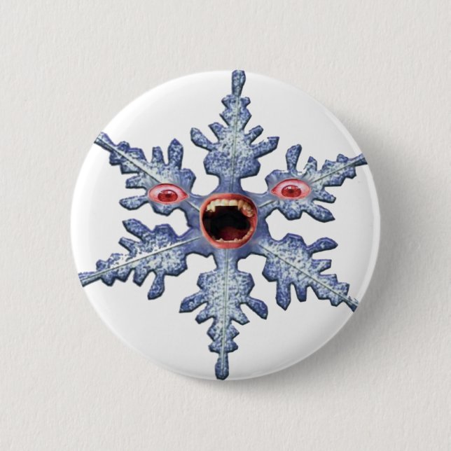Badge Rond 5 Cm Fantaisie hivernale Zombie (Devant)