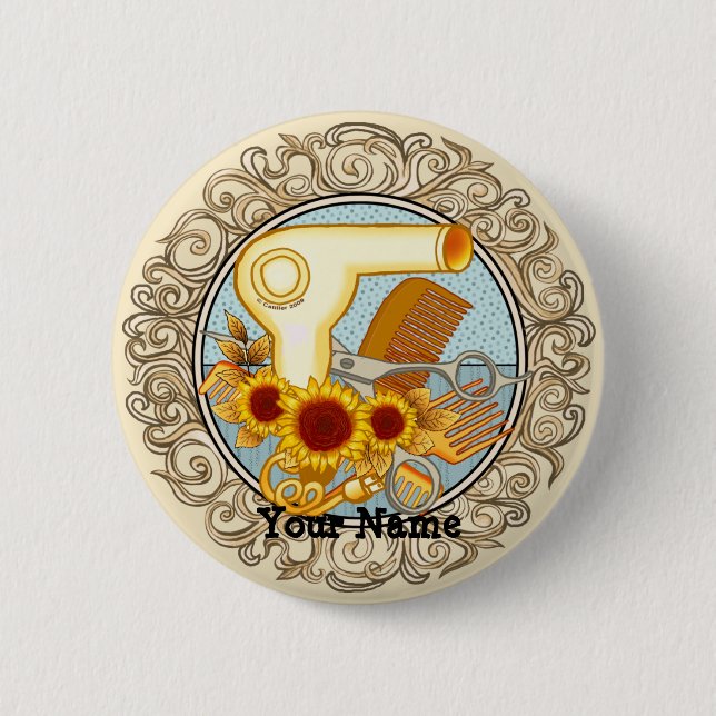 Badge Rond 5 Cm Fantastique tournesol beauté (Devant)