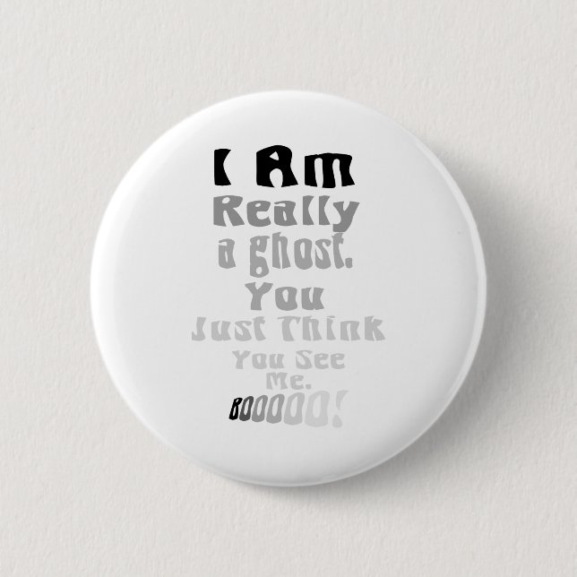 Badge Rond 5 Cm fantôme (Devant)