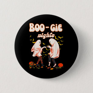 Badge Rond 5 Cm Fantôme de danse avec le Graph féminin d'Halloween