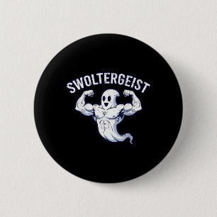 Badge Rond 5 Cm Fantôme de musculation d'Halloween drôle Swolterge