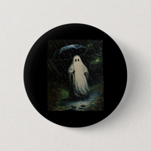 Badge Rond 5 Cm Fantôme Floral vintage Fantôme Halloween Fantôme D
