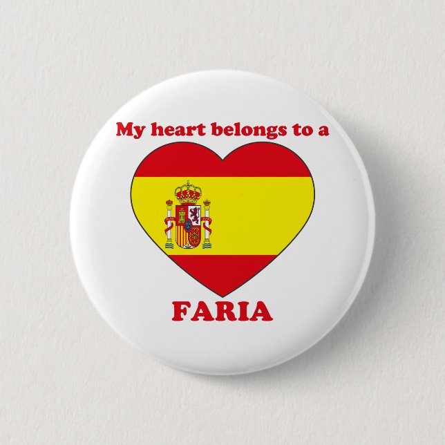 Badge Rond 5 Cm Faria (Devant)