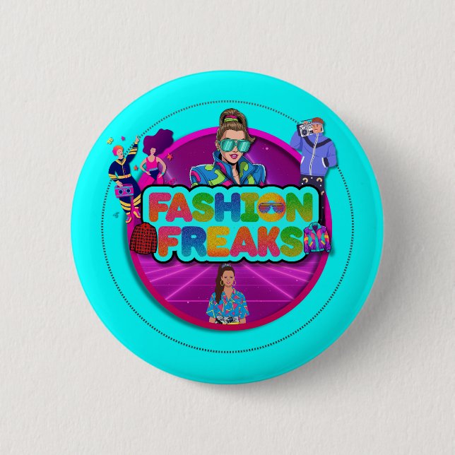 Badge Rond 5 Cm Fashion Team Logo Button (Devant)