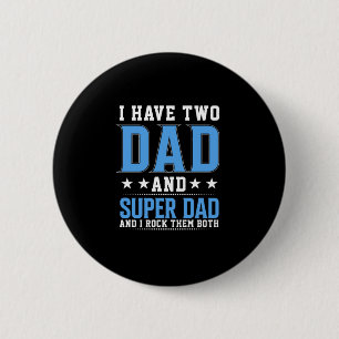 Badge Rond 5 Cm Father's Day Dad And Super Dad I Rock Them