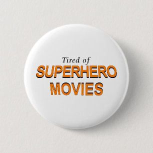 Badge Rond 5 Cm Fatigué Des Films Superhero