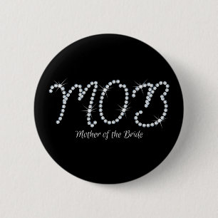 Badge Rond 5 Cm Fausse pierre MOTB de Faux
