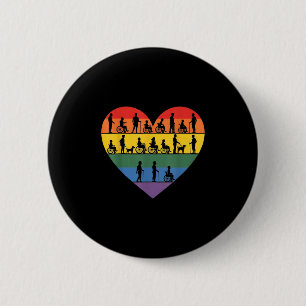 Badge Rond 5 Cm Fauteuil roulant, Quadriplégique, Paraplégique, Ha