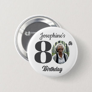 Badge Rond 5 Cm Faveur de photo de fête d'anniversaire 80 audacieu