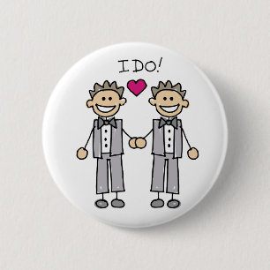 Badge Rond 5 Cm Faveurs du mariage gay
