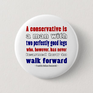 Badge Rond 5 Cm FDR définit les conservateurs plus sombres