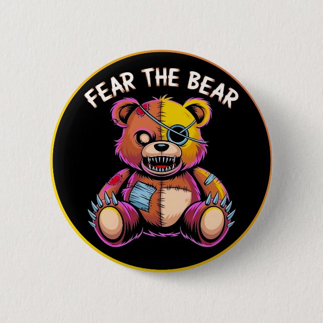 Badge Rond 5 Cm Fear the Bear Button (Devant)