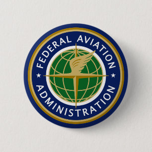Badge Rond 5 Cm Federal Aviation Administration (FAA)