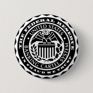 Badge Rond 5 Cm Federal Reserve se boutonnent