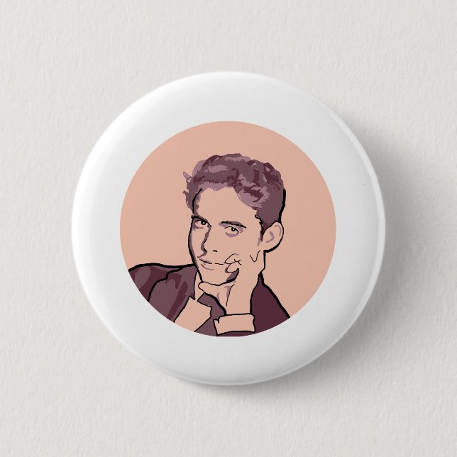 Badge Rond 5 Cm Federico Garcia Lorca (Devant)