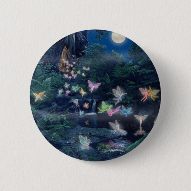 Badge Rond 5 Cm fée (Devant)