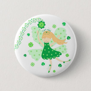 Badge Rond 5 Cm Fée de bonne chance