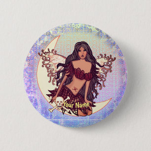 Badge Rond 5 Cm Fée empoisonnée épingle