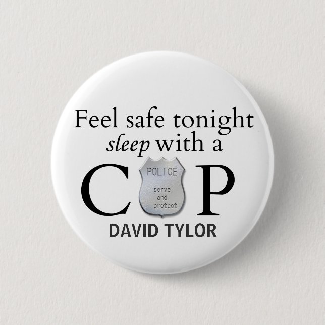 Badge Rond 5 Cm Feel safe tonight ! (Devant)