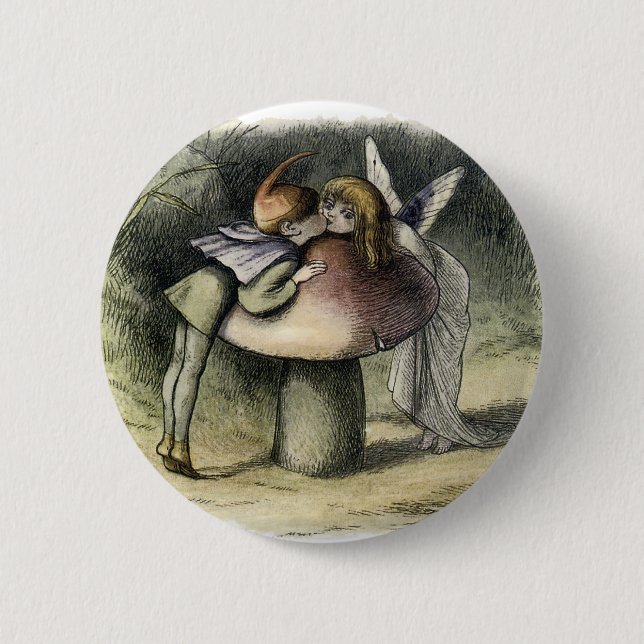 Badge Rond 5 Cm Féerie de baiser et Pixie (Devant)