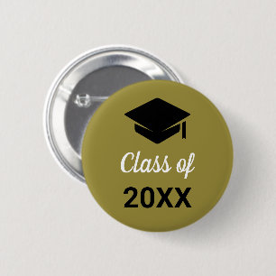 Badge Rond 5 Cm Félicitations à la promotion Casquette de diplômé