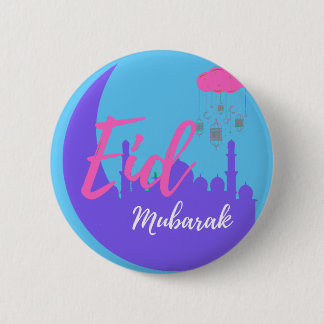 Badge Rond 5 Cm Félicitations pour Aïd Moubarak