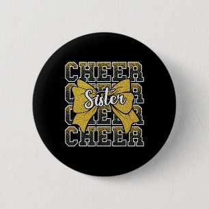 Badge Rond 5 Cm Félicitations Sœur Arc Sport Cheerleader Cheerlead