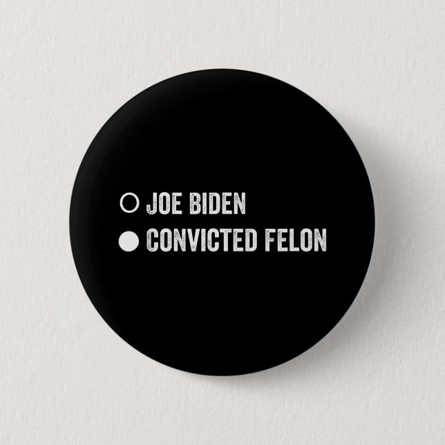 Badge Rond 5 Cm Felon Funny Pro Trump 2024 (Devant)