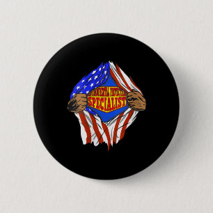 Badge Rond 5 Cm Femens Funny Super De l'environnement Protection