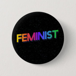 Badge Rond 5 Cm Féministe