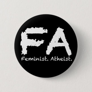 Badge Rond 5 Cm Feminst. Athée