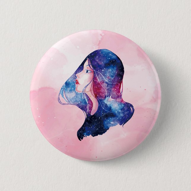 Badge Rond 5 Cm Femme (Devant)