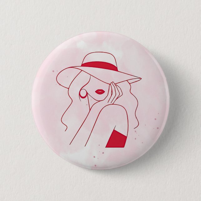 Badge Rond 5 Cm Femme (Devant)