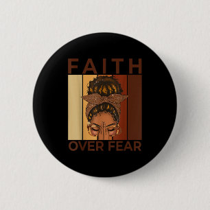 Badge Rond 5 Cm Femme afro Dieu dit que je suis unique Histoire no