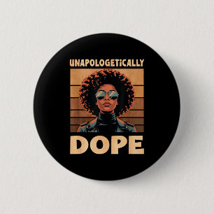 Badge Rond 5 Cm Femme afro sans excuses vintage 70s