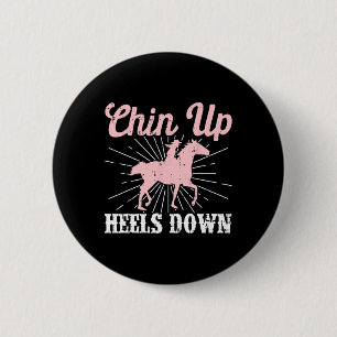 Badge Rond 5 Cm Femme Amusante Cheval Lover Équestre Équseck équit