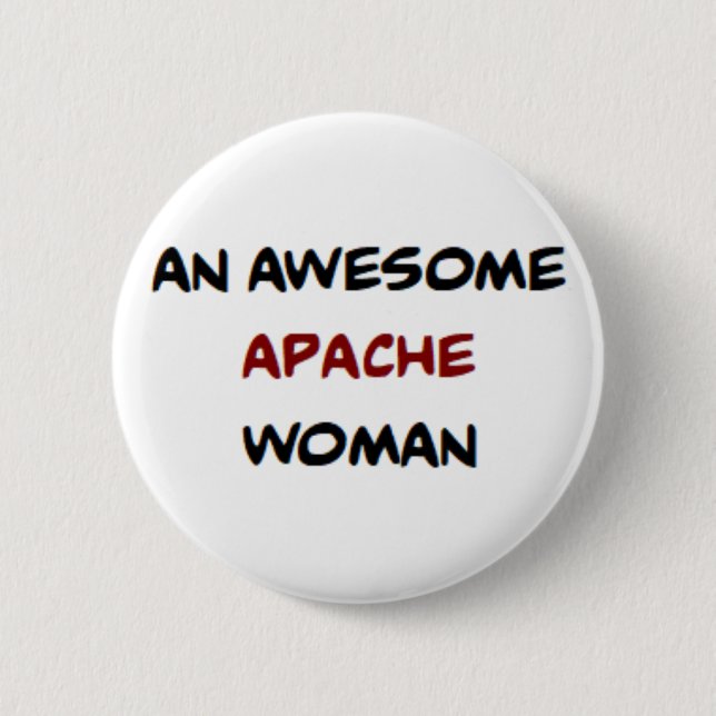 Badge Rond 5 Cm femme apache, superbe mug de café (Devant)
