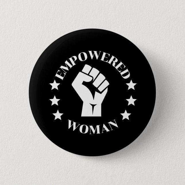 Badge Rond 5 Cm Femme autonome (Devant)