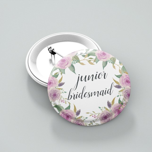 Badge Rond 5 Cm Femme de chambre junior Violet & Sage (Créateur téléchargé)