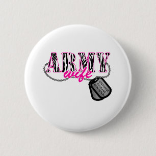 Badge Rond 5 Cm Femme de l'armée