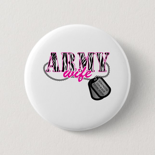 Badge Rond 5 Cm Femme de l'armée (Devant)