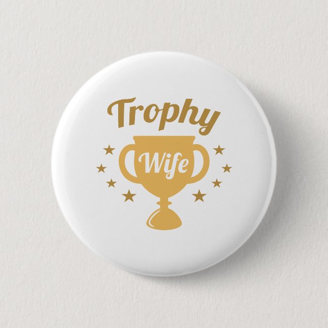 Badge Rond 5 Cm Femme de trophée (Devant)