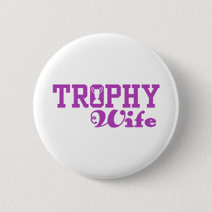 Badge Rond 5 Cm Femme de trophée