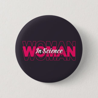Badge Rond 5 Cm Femme en science