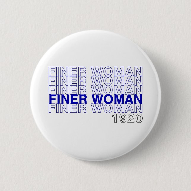 Badge Rond 5 Cm Femme Finer 1920 - Zeta Phi Beta (Devant)