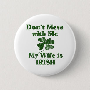 Badge Rond 5 Cm Femme irlandaise