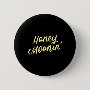 Badge Rond 5 Cm Femme Lune de miel en mariée Groom Lune de miel Va